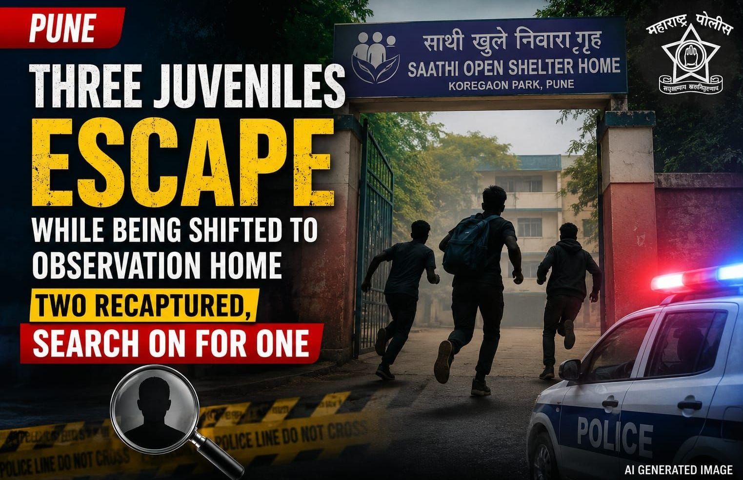Three Juveniles Escape