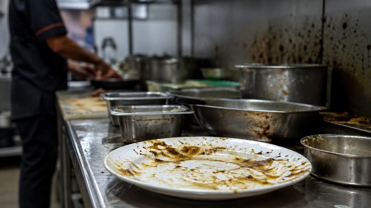 unhygienic food