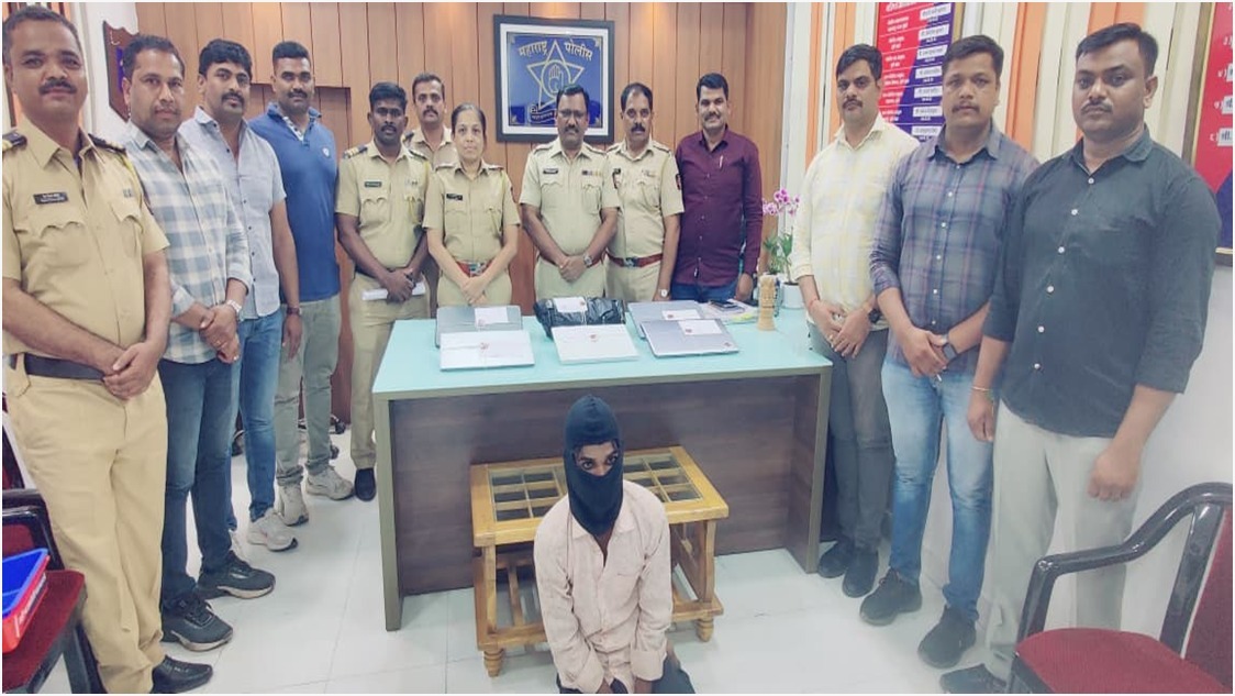 Pune Crime: वाघोली लॅपटॉप चोरी प्रकरण: लोणी काळभोर पोलिसांची शिताफी, १.९५ लाखांचे ५ लॅपटॉपसह अट्टल चोरटा जेरबंद