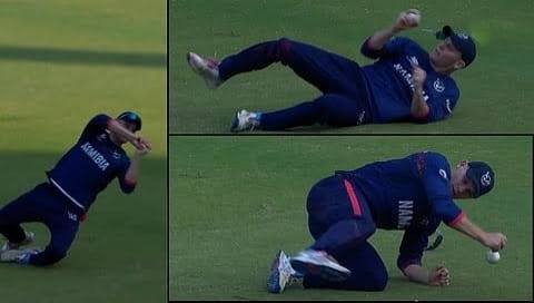 USA vs NAM वाद: एरास्मसचा झेल तरीही ‘नाबाद’ निर्णय; नेमकं मैदानात काय घडलं?